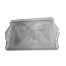 Bandeja em Acrílico Transparente 39x24,5cm Elegante para Servir e Decorar