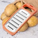 Ralador Inox 1 Face 10x24,5cm Prático para Queijos, Legumes e Frutas