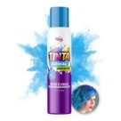 Tinta Spray Para Cabelo Azul 150ml Temporária Fácil Aplicação Cor Vibrante Para Festas Carnaval Cosplay e Eventos