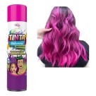 Tinta Spray Para Cabelo Pink 150ml Temporária Fácil Aplicação Cor Vibrante Para Festas Carnaval Cosplay e Eventos