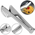 Pegador Inox 20cm Utensílio de Cozinha Resistente para Servir Saladas, Massas, Carnes e Sobremesas