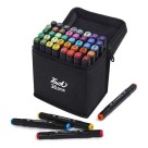 Caneta Touch 36 Cores Ponta Dupla Twin Marker Kit Completo Para Desenho Lettering Mangá Ilustração e Escrita Artística