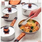 Pegador Inox 29cm Resistente e Durável para Servir Saladas, Carnes, Massas e Sobremesas