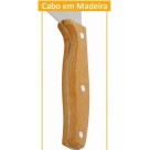 Cutelo 26x7cm Cabo de Madeira Utensílio de Corte Resistente em Ferro para Carnes, Ossos e Açougues