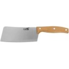 Cutelo 26x7cm Cabo de Madeira Utensílio de Corte Resistente em Ferro para Carnes, Ossos e Açougues
