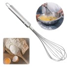 Batedor de Claras em Aço Inox 28cm Utensílio de Cozinha Resistente e Durável para Receitas, Sobremesas e Uso Profissional