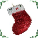 Enfeite Bota Papai Noel Decorativo de Natal 20x32cm Ideal para Portas, Árvores, Lareiras, Presentes, Lembrancinhas e Decoração Festiva