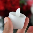 Vela de LED 2,5cm Decorativa Segura e Reutilizável para Casamentos, Festas e Decoração Natalina
