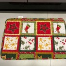 Tapete de Tecido Natalino 40x60cm Estampado com Base Antiderrapante para Decoração