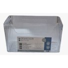 Organizador de Plástico Multiuso 20,5x9x12cm Versátil para Casa, Escritório, Banheiro, Cozinha e Ambientes Pequenos