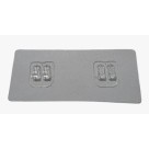 Organizador de Plástico Multiuso 20,5x9x12cm Versátil para Casa, Escritório, Banheiro, Cozinha e Ambientes Pequenos