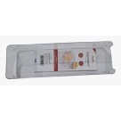 Organizador Multiuso 29,8x9,5x6,3cm Plástico Resistente para Gavetas, Cozinha, Banheiro e Escritório