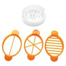 Cortador de Ovos 3x10,5cm Utensílio Doméstico Prático para Cozinha, Fatiador de Ovos Cozidos Compacto e Fácil de Limpar