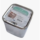 Caixa Organizadora Multiuso 15x15x14cm – Transparente e Fechamento Click