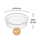 Bacia Kit com 4 Peças P M G GG Color Plástica Resistente Empilhável para Cozinha, Lavanderia e Organização Doméstica