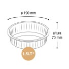 Bacia Kit com 4 Peças P M G GG Color Plástica Resistente Empilhável para Cozinha, Lavanderia e Organização Doméstica