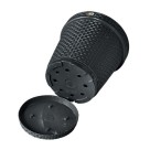 Vaso Redondo Rattan Preto 10 Litros Plástico Resistente para Plantas, Flores e Hortaliças – Elegante, Leve e Ideal para Ambientes Internos e Externos