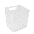 Cesto Multiuso 10x8,5x10,5cm em Plástico Resistente para Organização de Casa, Escritório e Banheiro