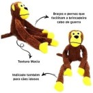 Brinquedo para Pet Macaco de Pelúcia com Som –  Pet Mord (Fluffie)