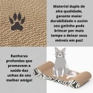Arranhador de Gato de Papelão 49cm x 22,4cm x 5cm – Afiador de Garras, Diversão e Proteção para Móveis
