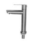 Torneira de Mesa para Lavatório Retrô em Aço Inox Escovado com Acabamento Fosco Durável