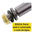 Torneira de Mesa para Lavatório Retrô em Aço Inox Escovado com Acabamento Fosco Durável