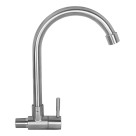 Torneira de Parede para Cozinha em Aço Inox Escovado com Design Moderno e Alta Durabilidade