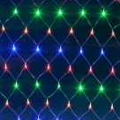 Rede de Luz 120 Leds 220V 1,2M Colorida Pisca-Pisca Expansível com 8 Funções e Fio Transparente para Decoração Natal Festas