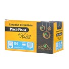 Pisca LED 100 Leds 127V 8M Branco com 8 Funções de Iluminação Pisca-Pisca Fio Transparente para Decoração Natal Festas