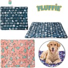 Cama Colchonete para Pet Fluffie cm Algodão Estampada Confortável para Cães e Gatos Medio s e Grandes