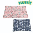 Cama Colchonete para Pet Fluffie cm Algodão Estampada Confortável para Cães e Gatos Medio s e Grandes
