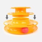 Brinquedo para Gatos Torre com Bolinhas Fluffie Interativo e Resistente para Estimular Exercícios e Diversão