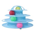 Brinquedo para Gatos Torre com Bolinhas Fluffie Interativo e Resistente para Estimular Exercícios e Diversão