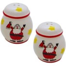 Saleiro/Pimenteiro Natalino em Louça Premium com Design Decorativo Festivo Decorado