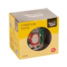 Caneca de Natal 320ml Personagem em Vidro Decorativa Festiva