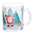 Caneca de Natal 320ml Personagem em Vidro Decorativa Festiva
