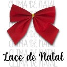 Kit Laço Vermelho Natalino Cartela 12 Unidades 5,5cm Decorativos
