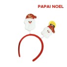 Acessório Natalino Tiara com Molas Papai Noel 24x17cm para Crianças e Adultos