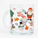 Caneca de Natal 320ml Personagem com Faixa Decorativa – Presente e Decoração Festiva