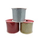 Fita Decorativa Glitter Shine Sortida Natal Artesanato Laços 5cm x 2,7m