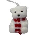 Urso Branco em Isopor Natalino – Enfeite Decorativo para Árvore de Natal, Guirlandas e Arranjos