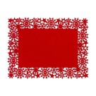 Jogo Americano Unitario Snowflake Natal 44x30cm Decorativo para Mesa Posta, Ceia e Refeições Especiais
