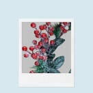Guirlanda de Natal com Frutos 15cm Verde e Vermelha para Portas, Janelas e Decoração de Ambientes
