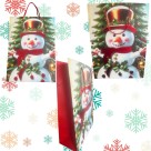Sacola Natalina Xmas Prints Sortida Estampada 30x42x12cm para Presentes de Natal