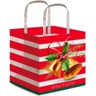 Sacola Panetone Sortida Natal 19x20x15cm com Estampas Variadas