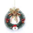 Guirlanda de Natal com Laço 20cm – Enfeite Decorativo para Porta e Parede