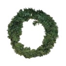 Guirlanda de Natal Decor Simples 50cm Verde – Enfeite Tradicional para Porta, Parede e Vitrines