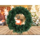 Guirlanda de Natal Decor Simples 50cm Verde – Enfeite Tradicional para Porta, Parede e Vitrines
