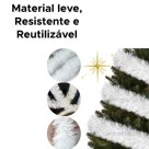 Festão Furta Cor Natalino 2m – Efeito Multicolorido para Árvores, Guirlandas, Portas, Janelas e Decoração de Natal