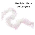 Festão Furta Cor Natalino 2m – Efeito Multicolorido para Árvores, Guirlandas, Portas, Janelas e Decoração de Natal